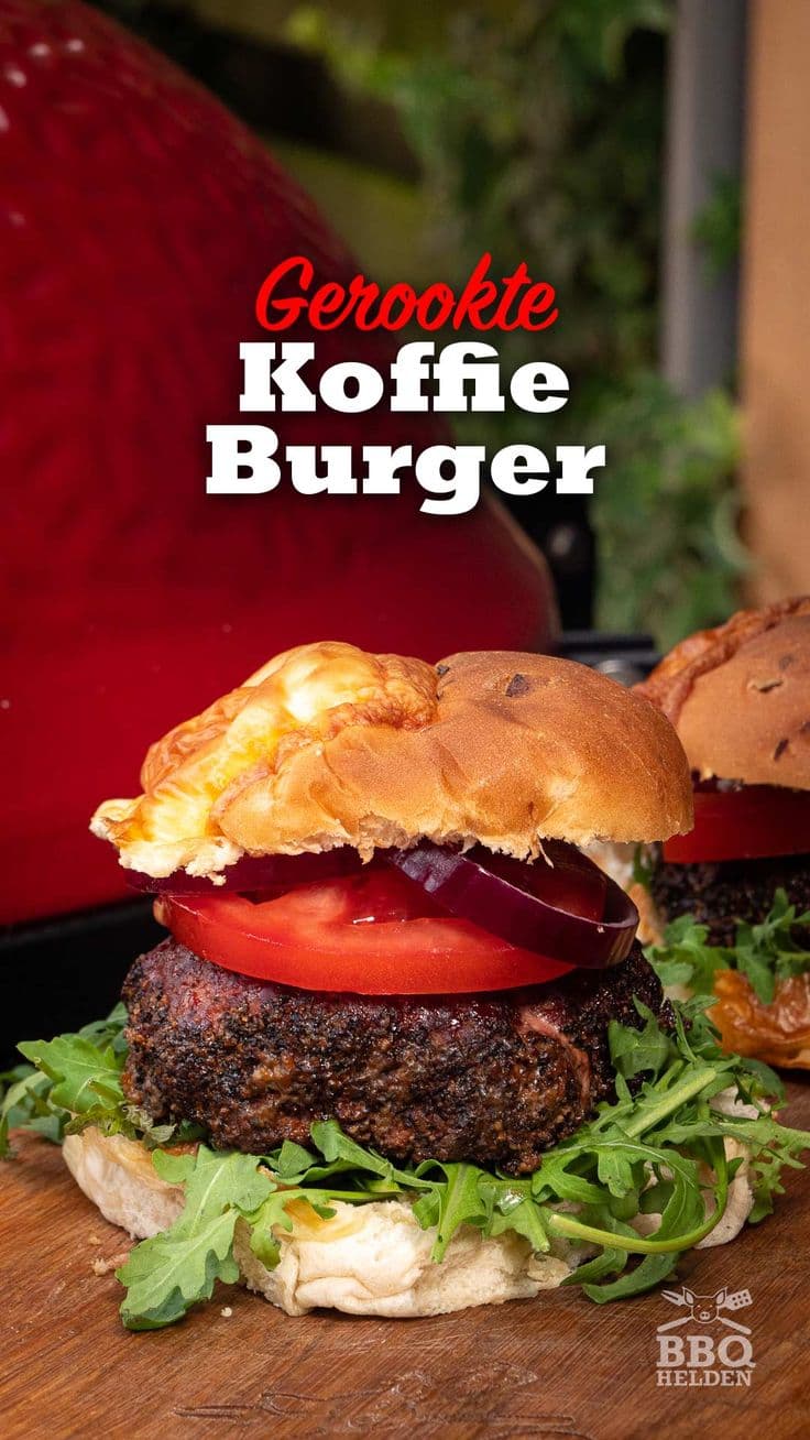 Gerookte koffie burger – BBQ-helden | Bbq recepten, Maaltijdrecepten, Voedsel ideeën