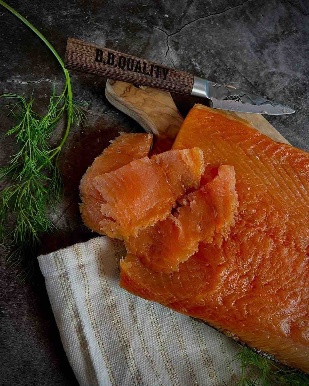 Koud gerookte zalm