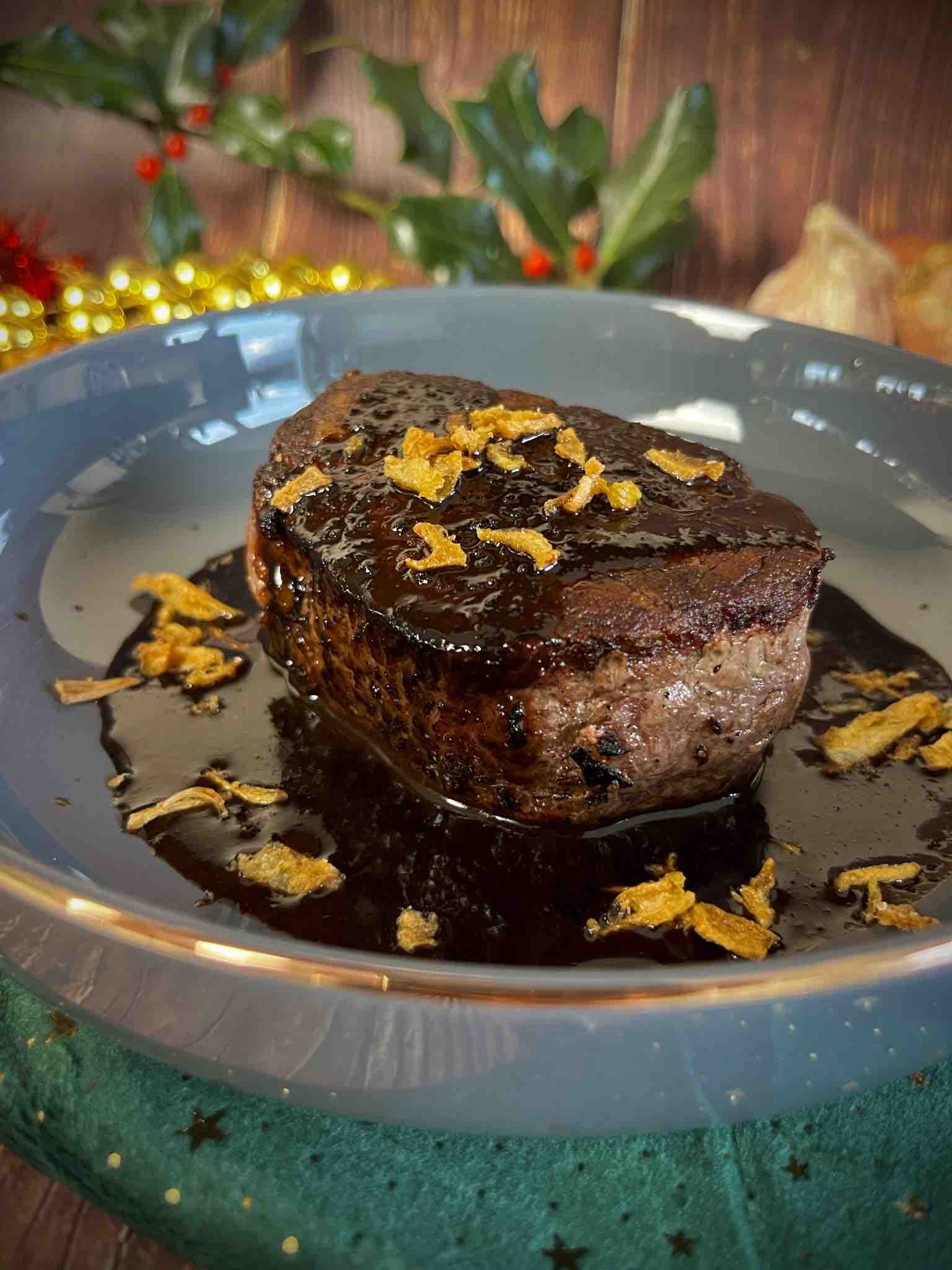 Tournedos met saus van eekhoorntjesbrood & port