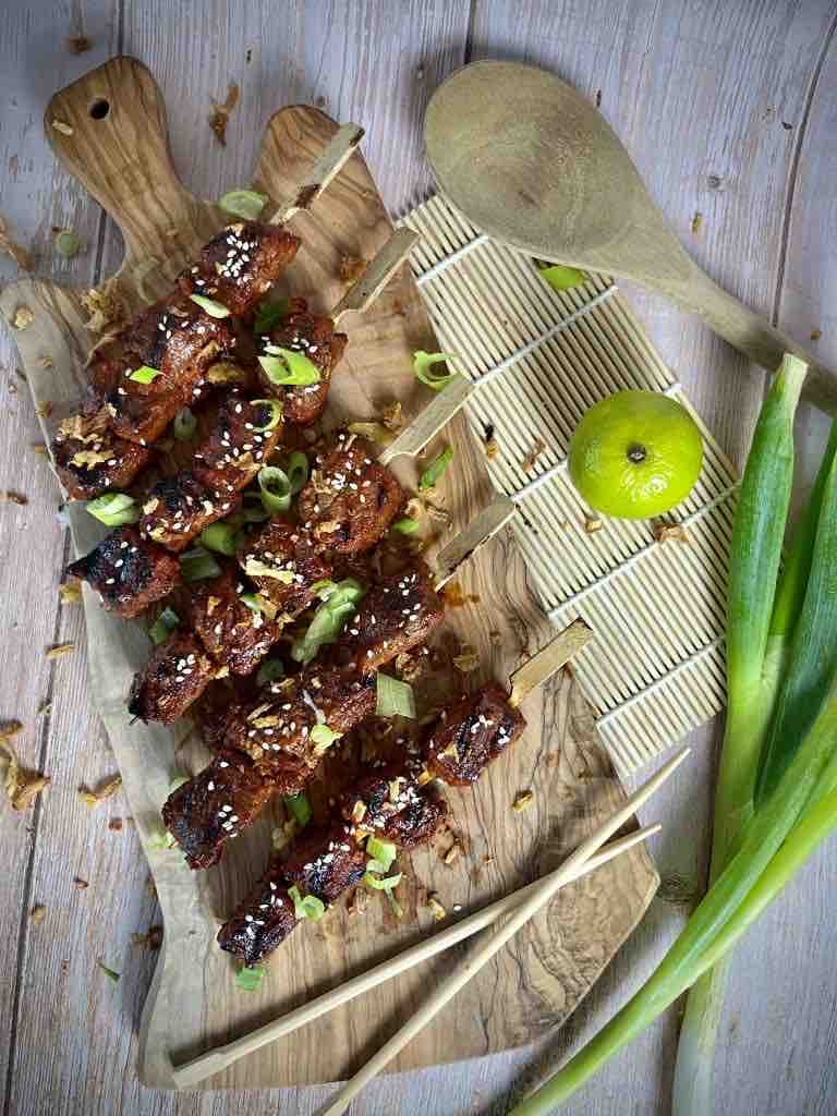 Koreaanse bavette spiesjes