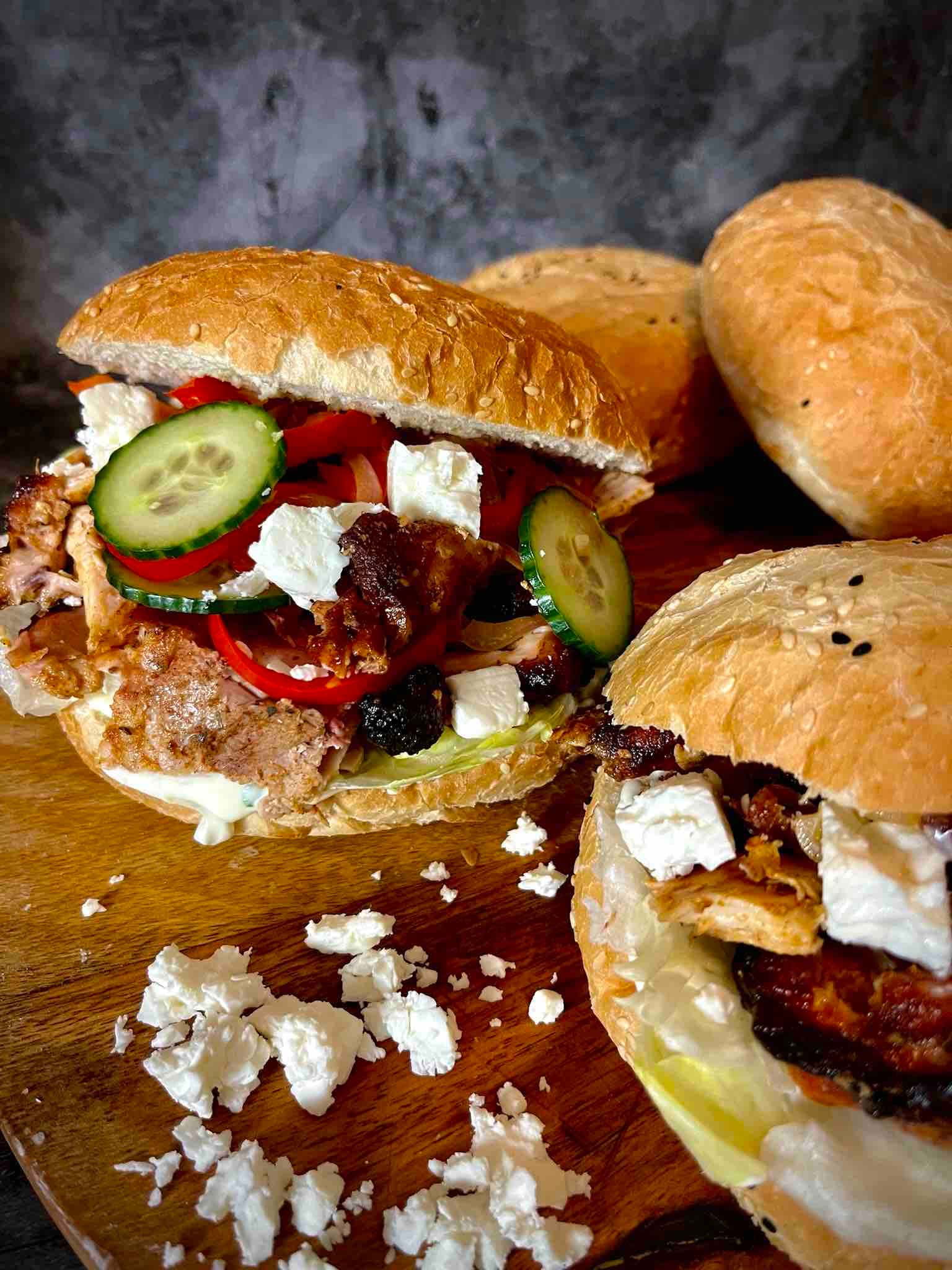 Kipshoarma van ât spit