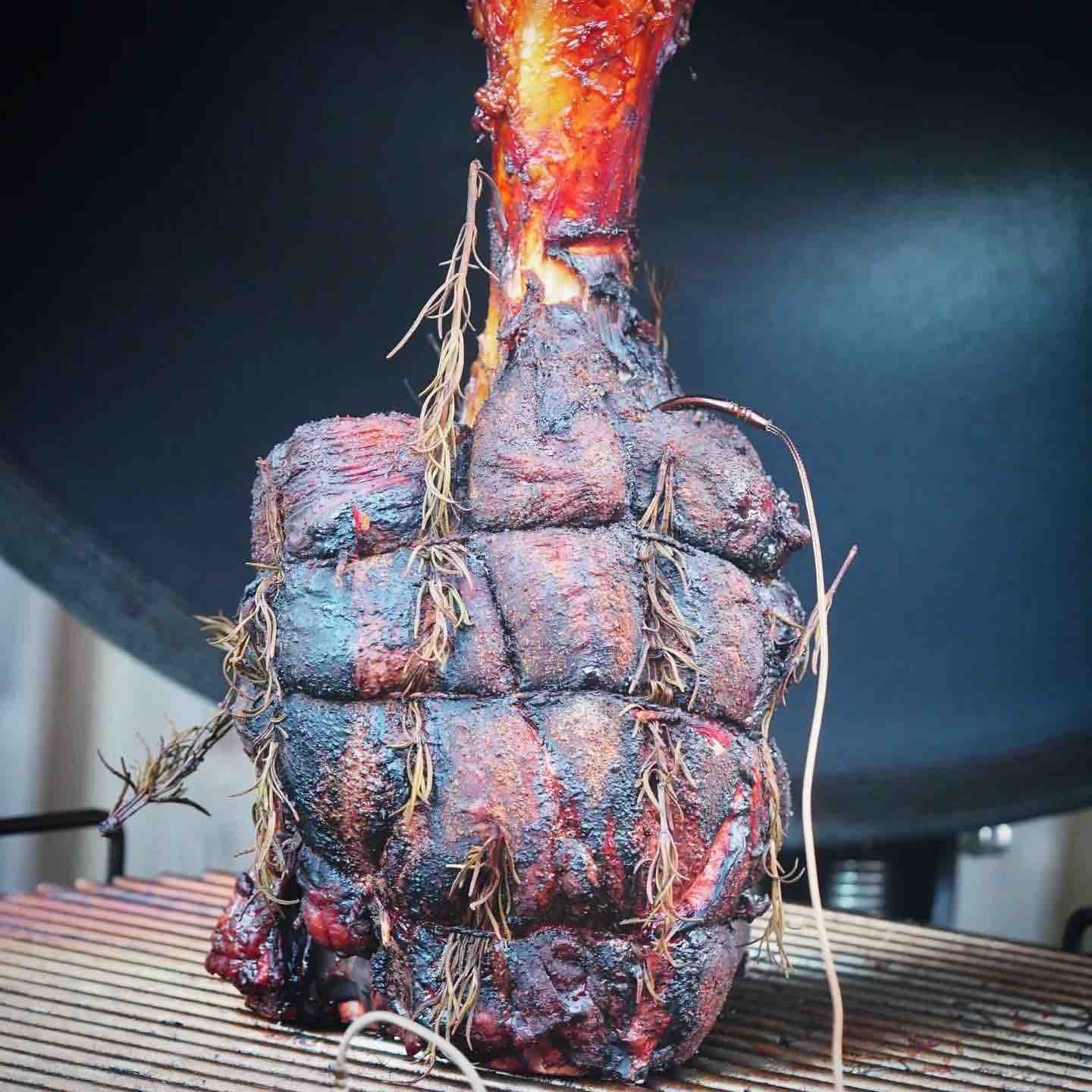 Geroosterde Beefhammer met Wilde Paddenstoelenrisotto