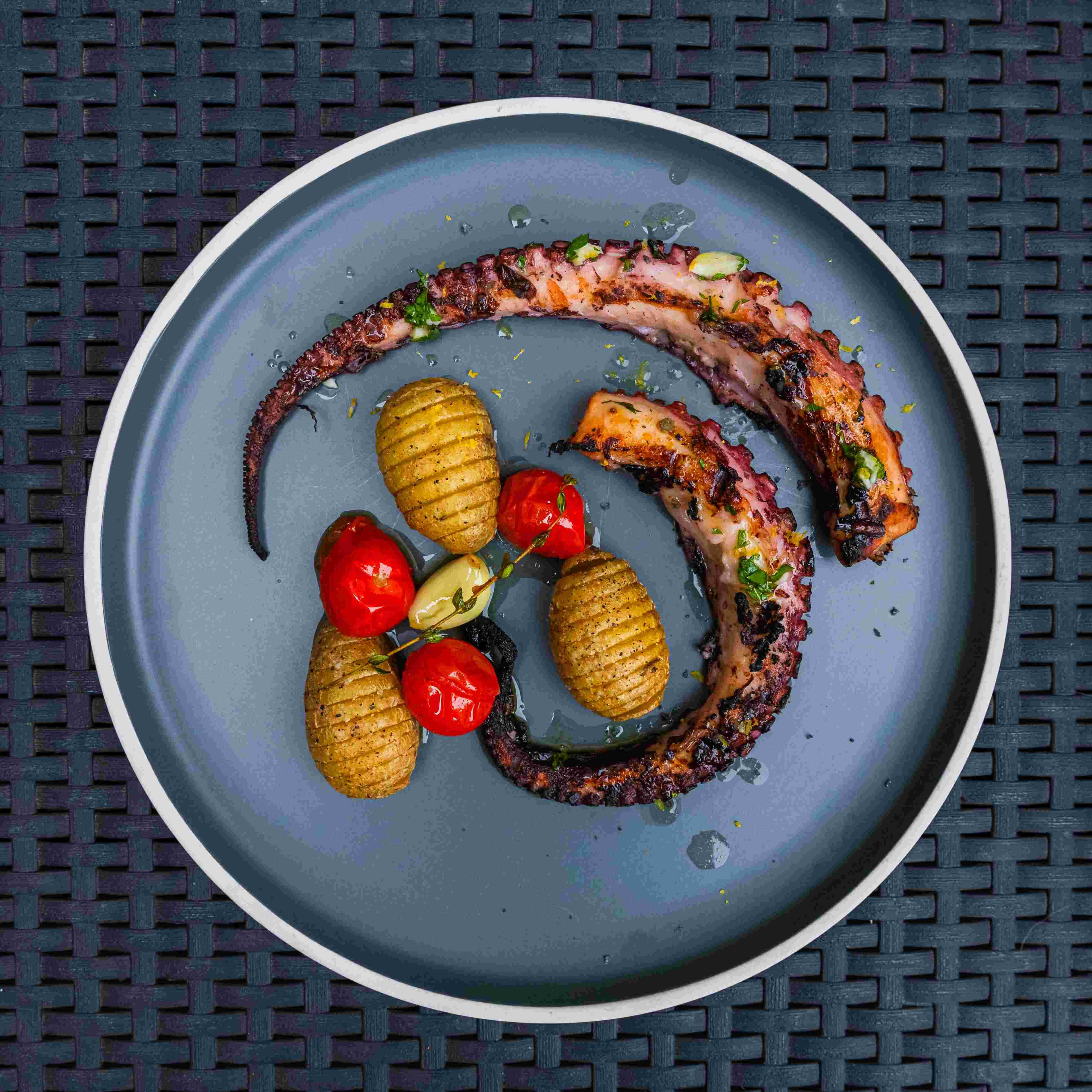 Gegrilde octopus
