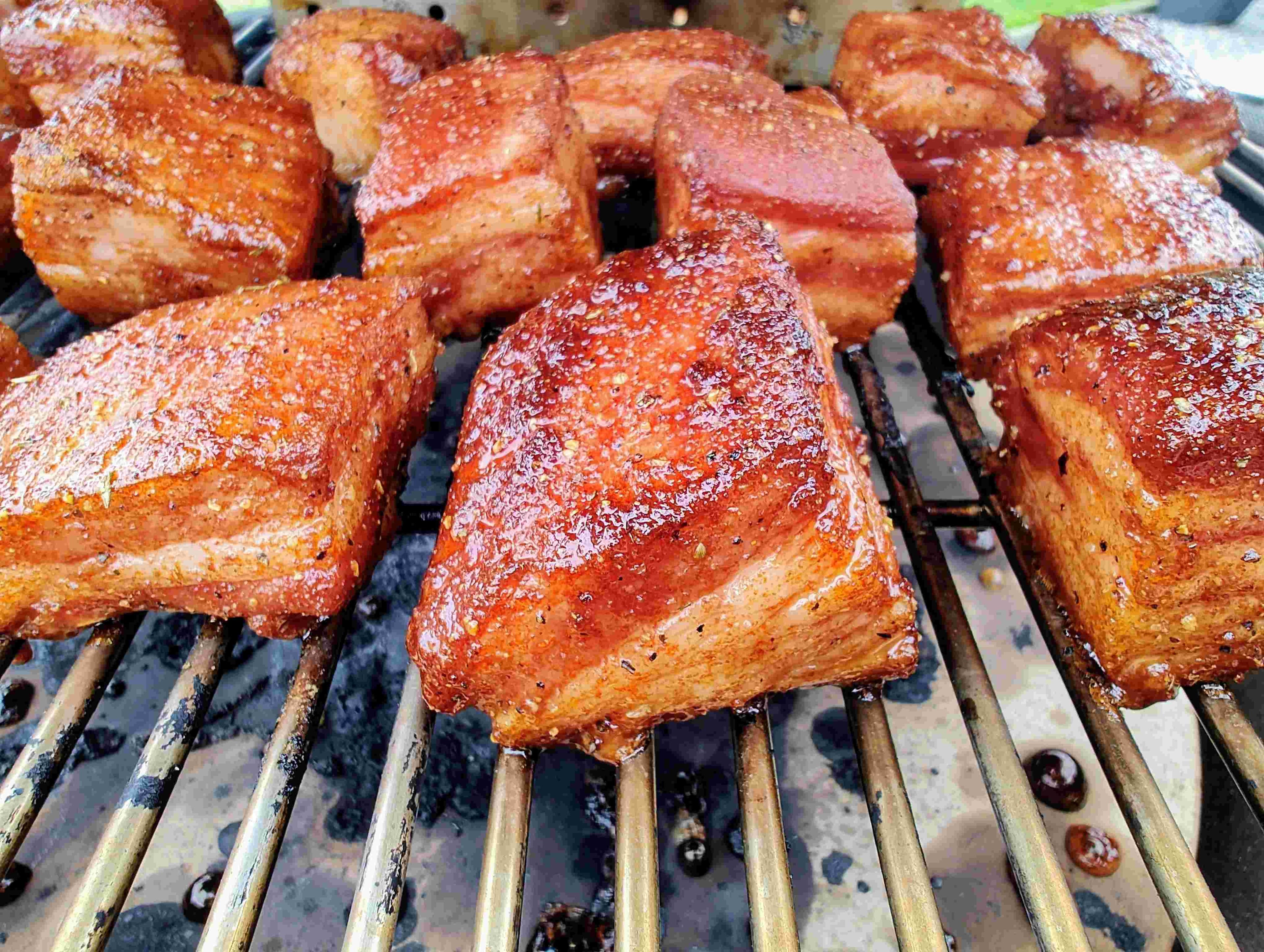 Burnt ends van iberico buikspek