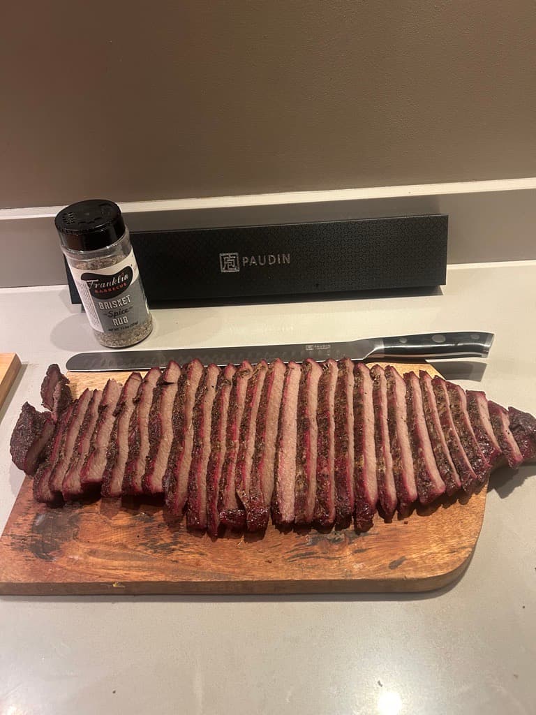 Eerste keer een flat brisket gemaak