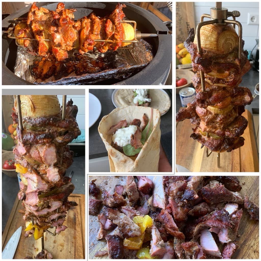 Broodje gyros van het spit🔥