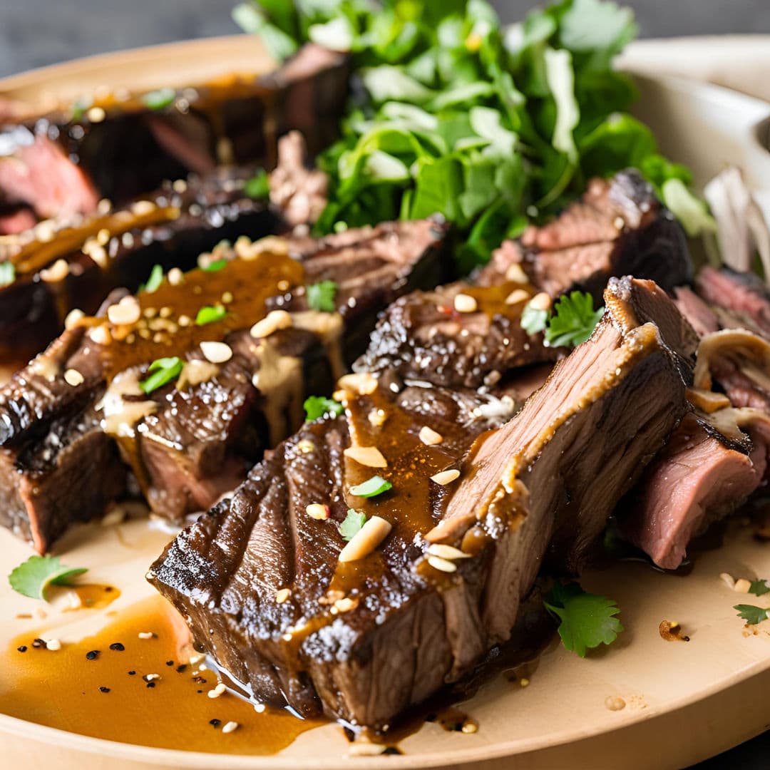 Short ribs Koreaanse stijl van de kamado