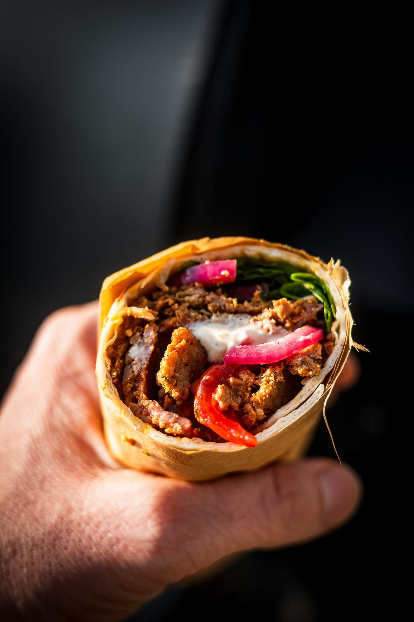 Zelfgemaakte Doner Kebab op de BBQ