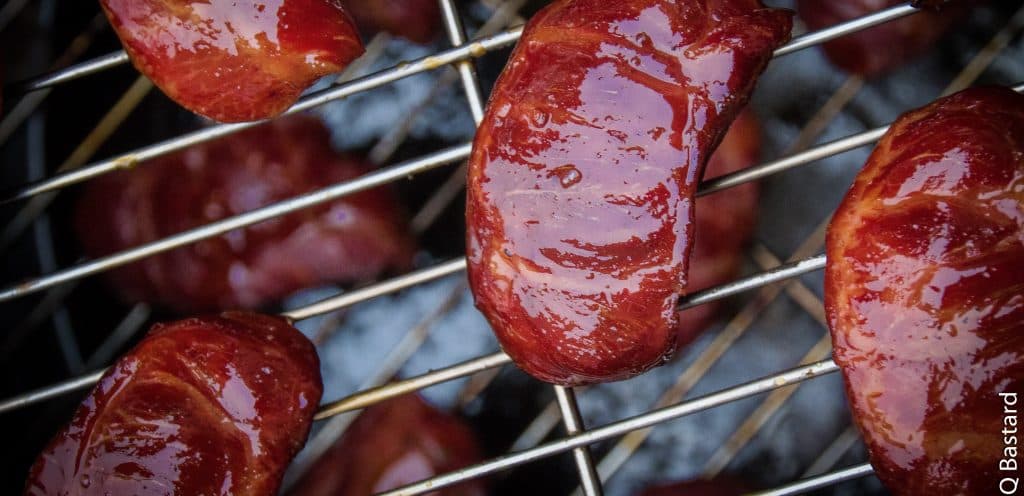 Gerookte varkenswangen in whisky glaze