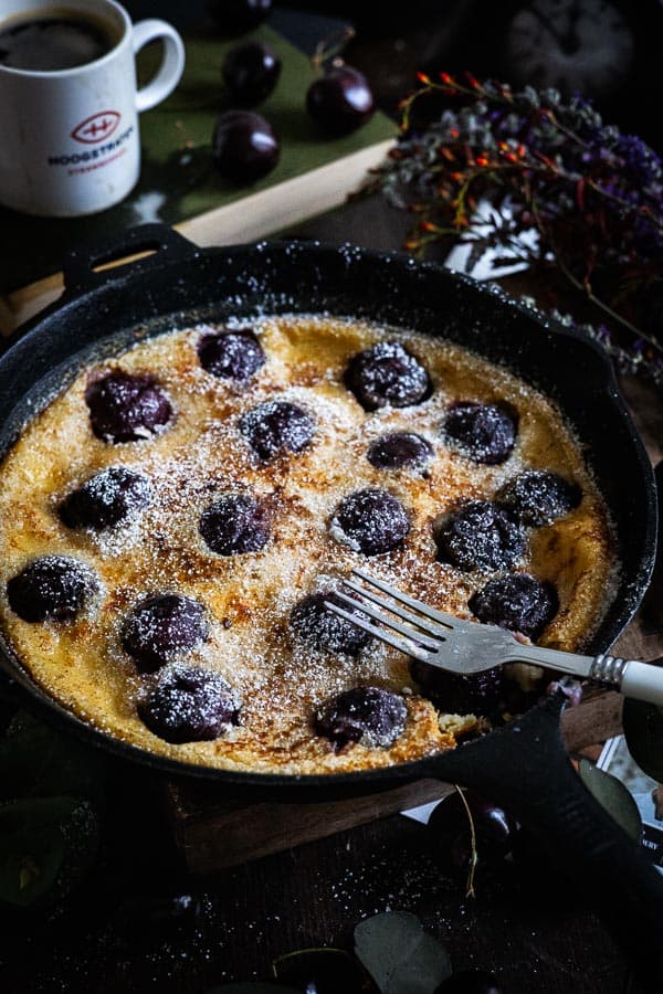 Clafoutis van Kersen op de BBQ